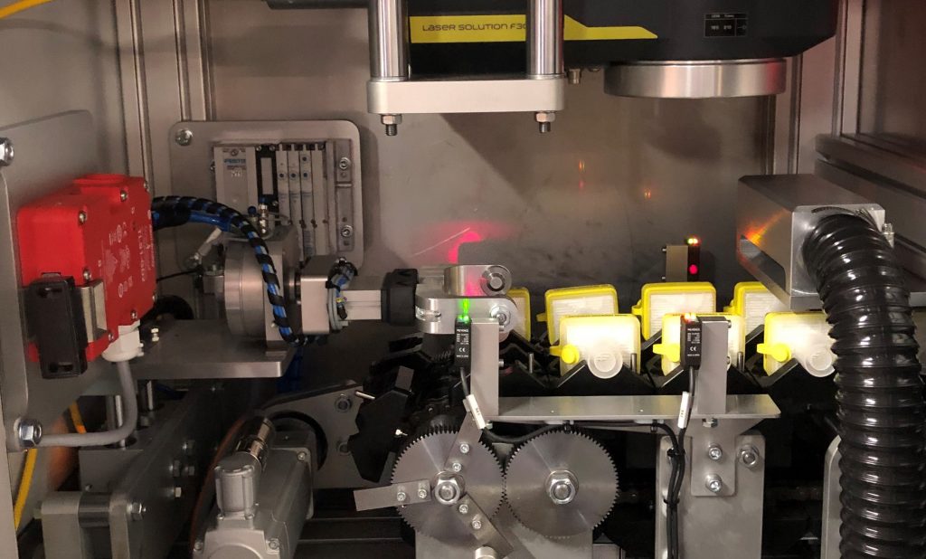 TF Builds Laser Marker for Medical Oxygen Filters